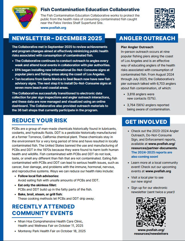 Front of 2025 December PVS newsletter